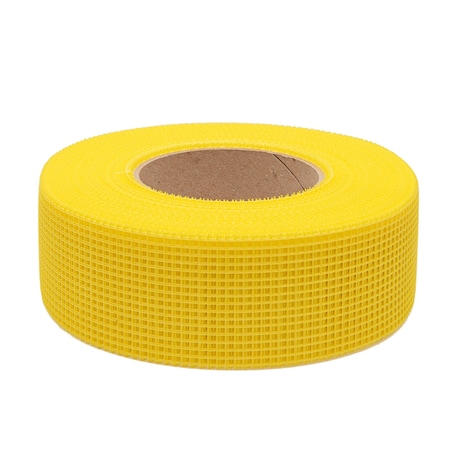 Toolpro 178 in x 300 ft Yellow Fiberglass SelfAdhesive Mesh Tape, 24PK TP03385